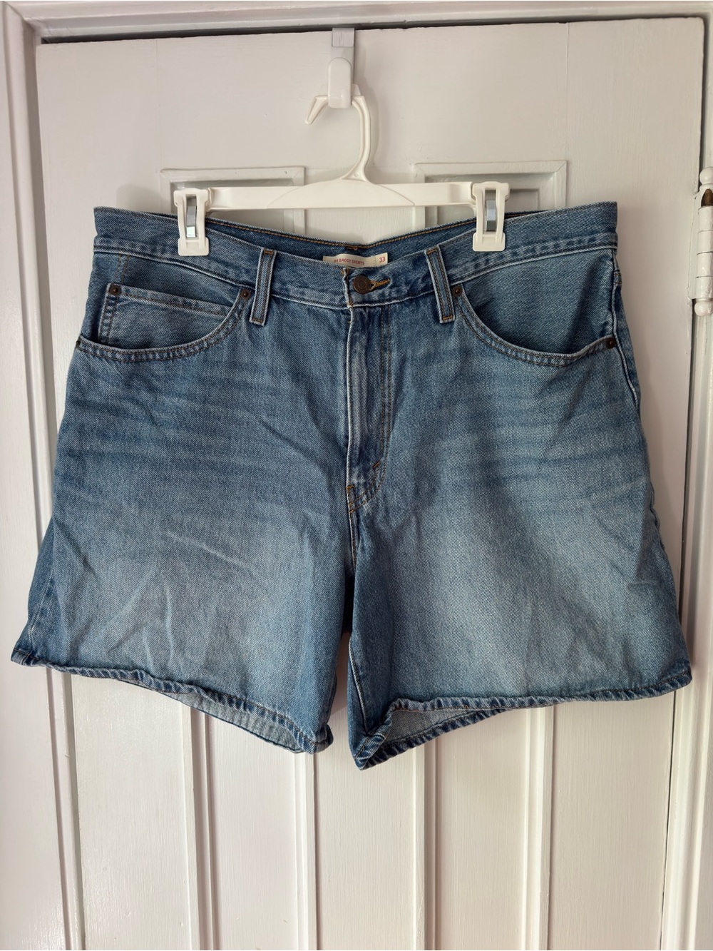 Levi's Mid-Rise Baggy Jean Shorts